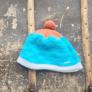 Pistil Kids' Blue and Orange Pom Hat